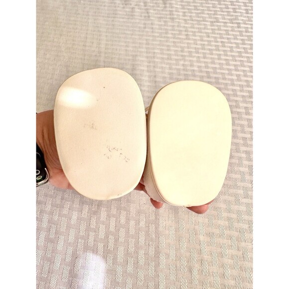 Vintage 80’s Cabbage Patch Kid Baby Doll Replacement White Lace Up Dress Shoes - Picture 5 of 9